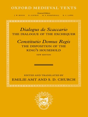 cover image of Dialogus de Scaccario, and Constitutio Domus Regis